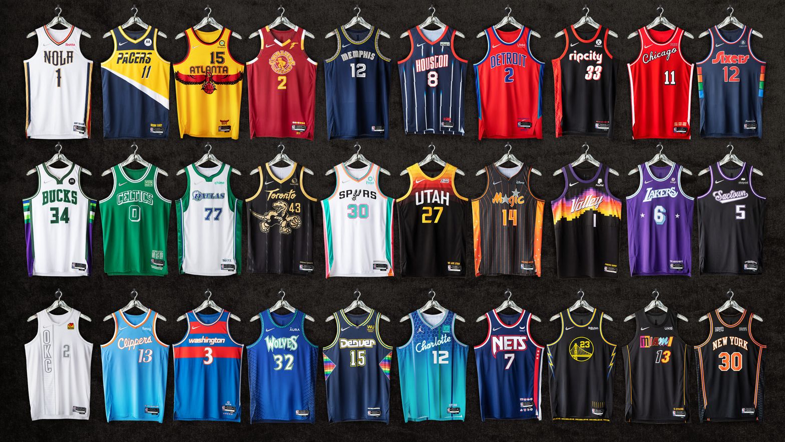 Les plus beaux maillots de l'histoire NBA 🤩 #nba #maillot #beau #nbat