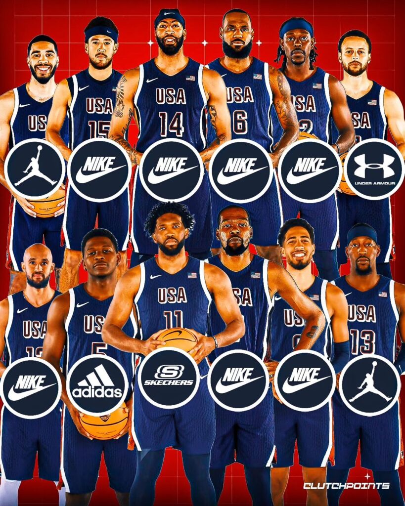 joueurs team usa nike jo paris 2024