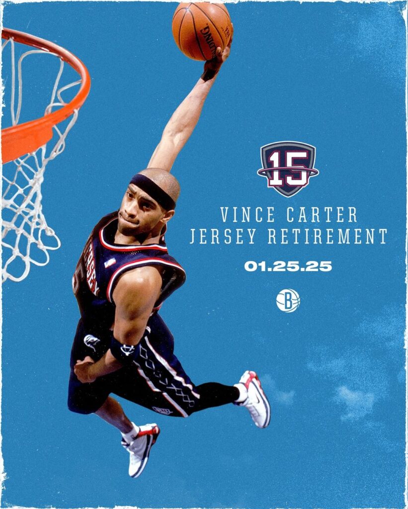 maillot vince carter retire nets