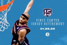 Image de l'article Le maillot de Vince Carter retiré par les Nets !