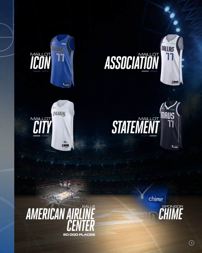 maillots dallas mavericks nba 2024 2025