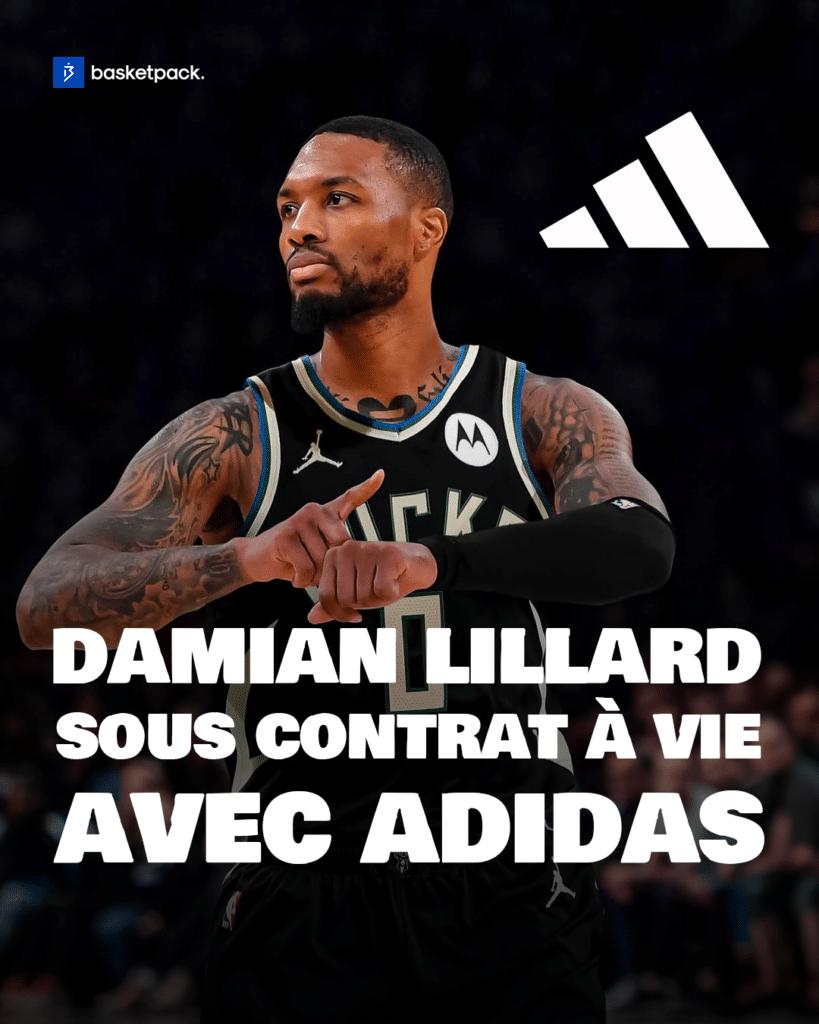 damian lillard contrat a vie adidas